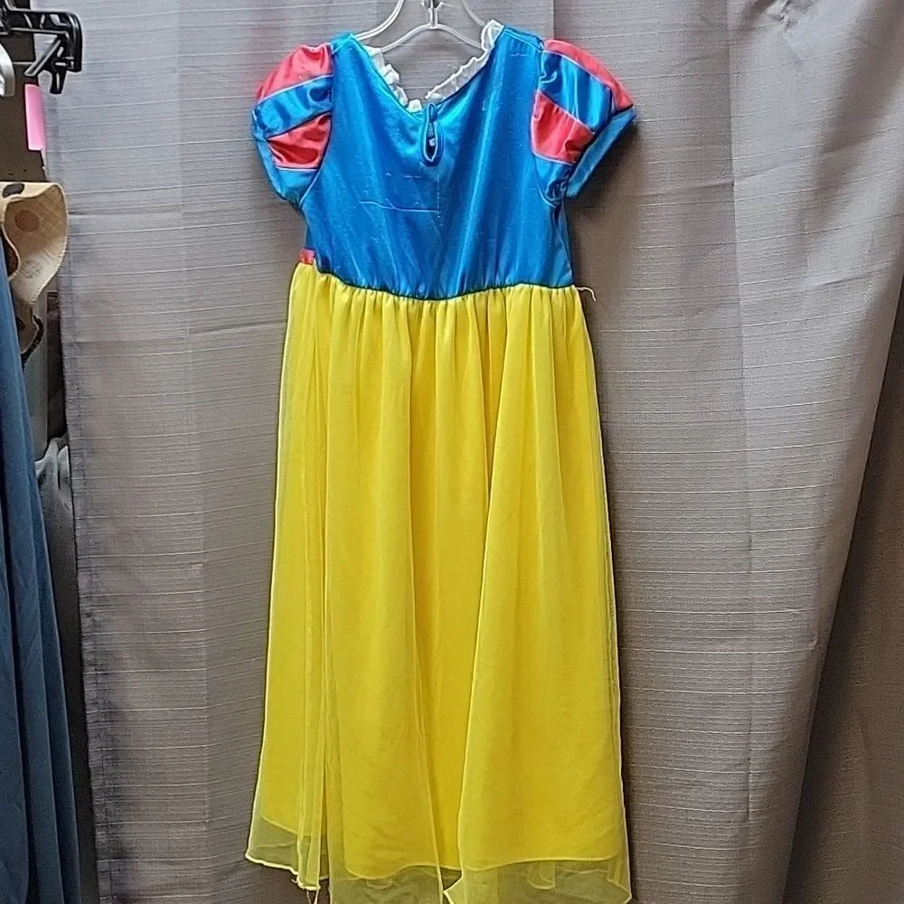 Disney Snow White Costume Gown Princess Dress Up Girl's Size 6/6x + Accessories - Picture 3 of 9
